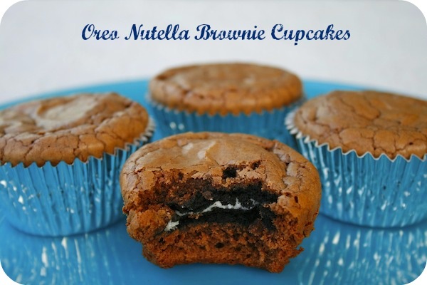 Oreo Nutella Brownie Cupcakes. So good, they should be Illegal.