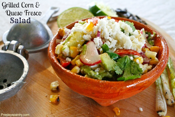 Grilled Corn And Queso Fresco Salad #VivaCADairy