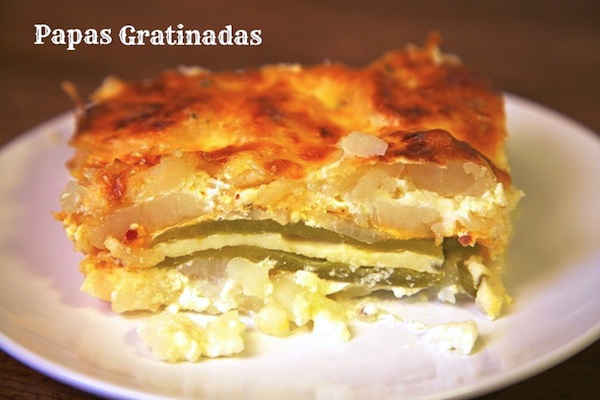 Papas Gratinadas: Mexican Potatoes Au Gratin