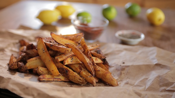 Baked Lemon Lime Chipotle French Fries (video)