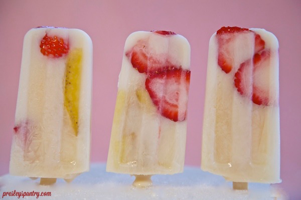 Strawberry Banana Horchata Paletas Partner With My Summer First Aid Kit