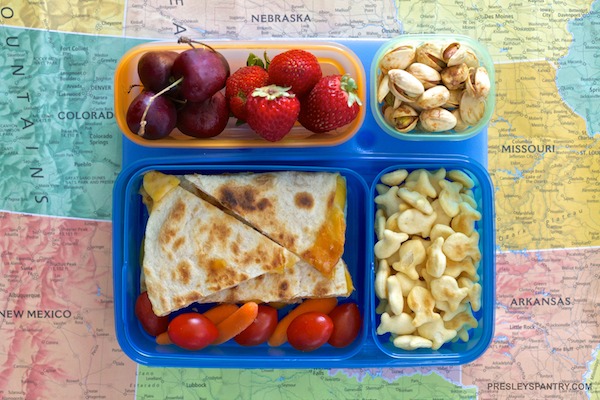 Quesadilla Lunchbox #WMTMoms