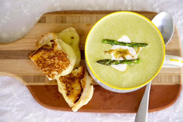 Asparagus leek soup is the perfect way to enjoy St. Patrick's Day.