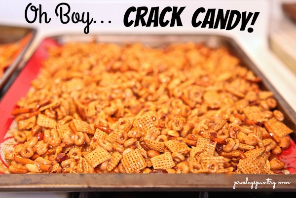 crack candy clusters ready to eat.