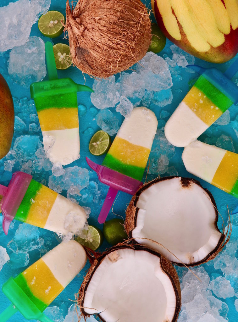 Kicking off #PaletaWeek and the first day of Summer with my Lime Coconut Mango Paletas