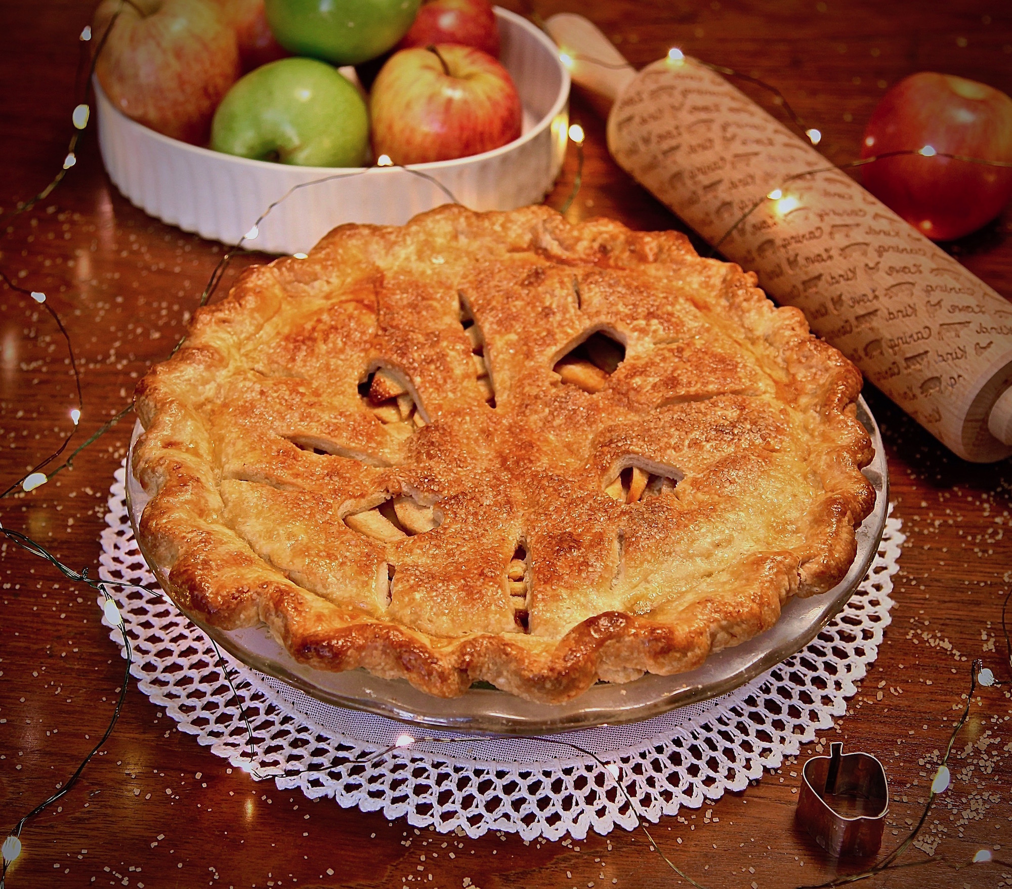 Holidays are not complete without a double crusted apple pie