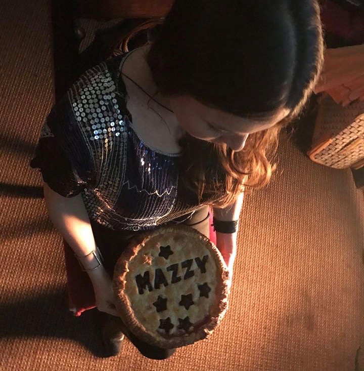 Hope Sandoval backstage with her Mazzy Star Cherry Pie