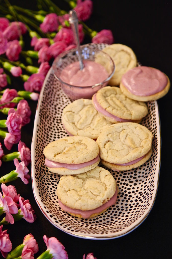White Chocolate Sandwich cookies are great for Easter