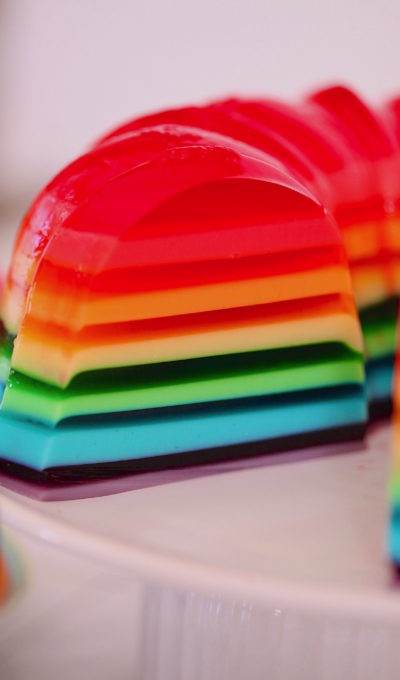 Rainbow Gelatina For Pride